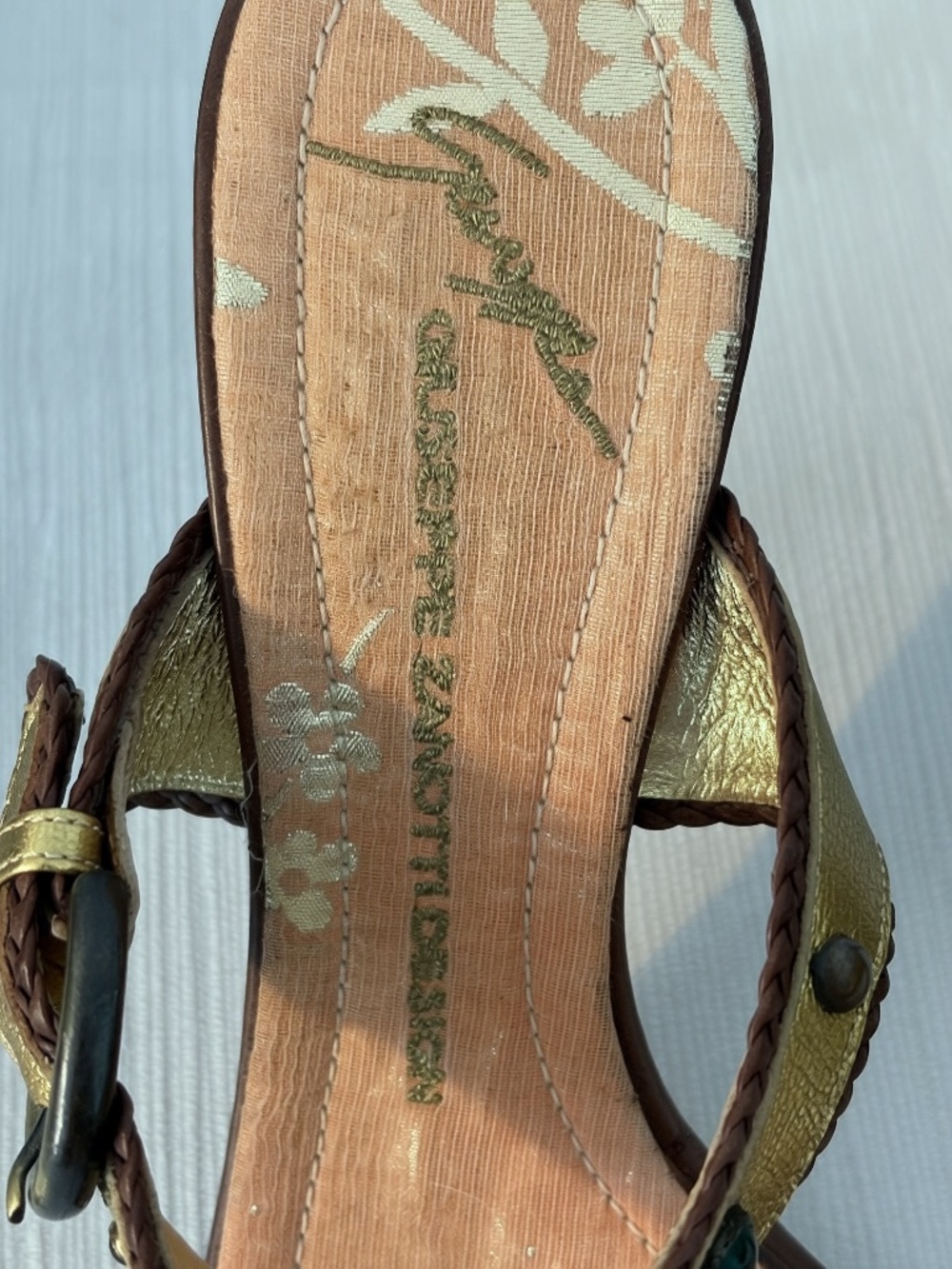 Giuseppe Zanotti Design Jeweled Sandals Size 38 - Picture 6 of 7